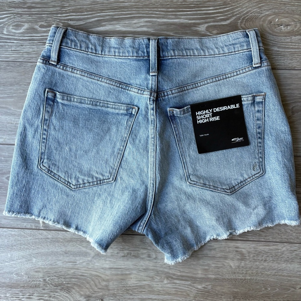 NWT High Rise Jean Shorts - Picture 2 of 5